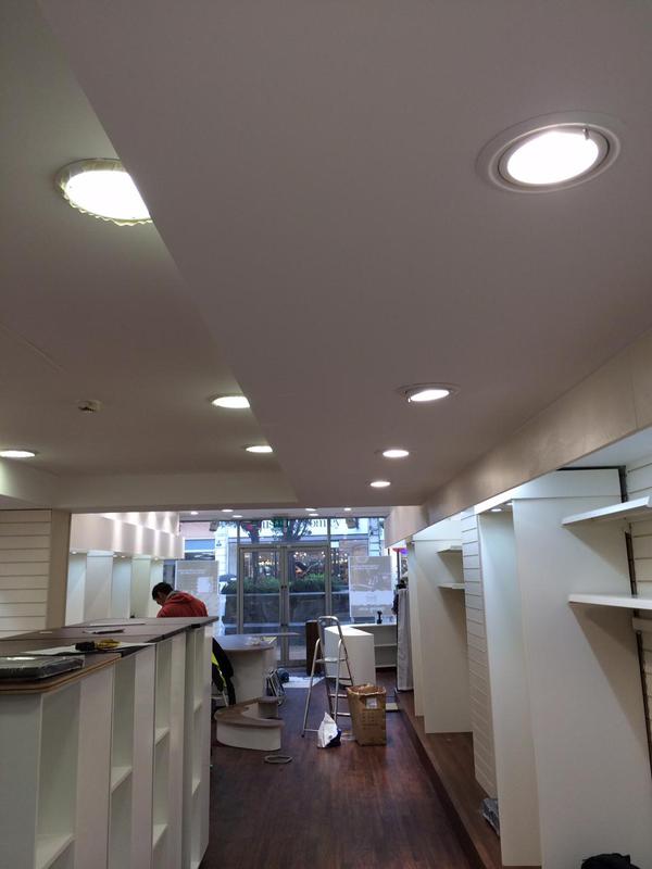 Retail store downlighting